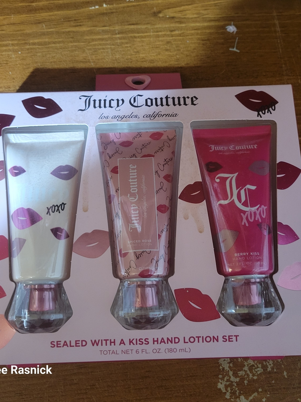 Juicy couture sealed with a kiss hand lotion set. New